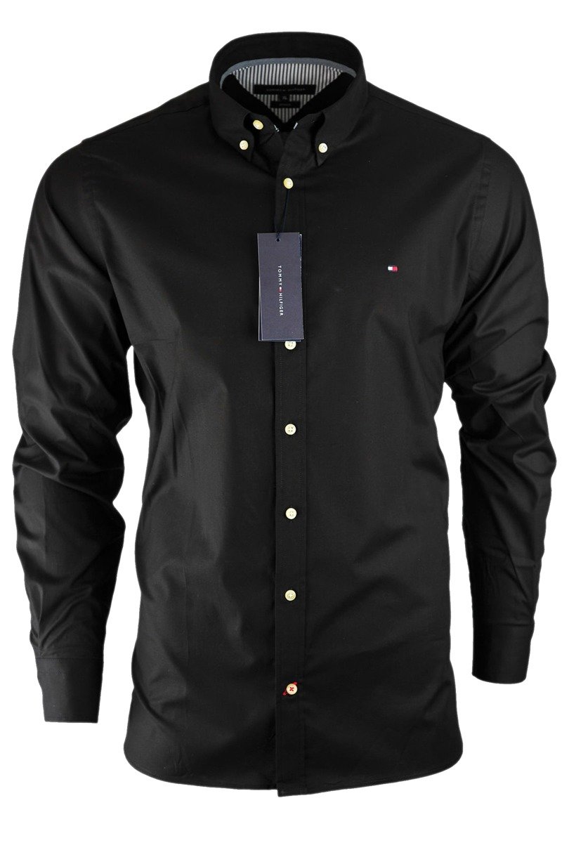 black hilfiger shirt
