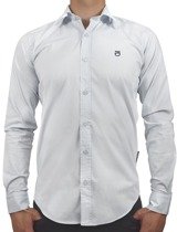 Kedar shirt slim fit white with logo
