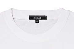Kedar white t-shirt with logo on chest
